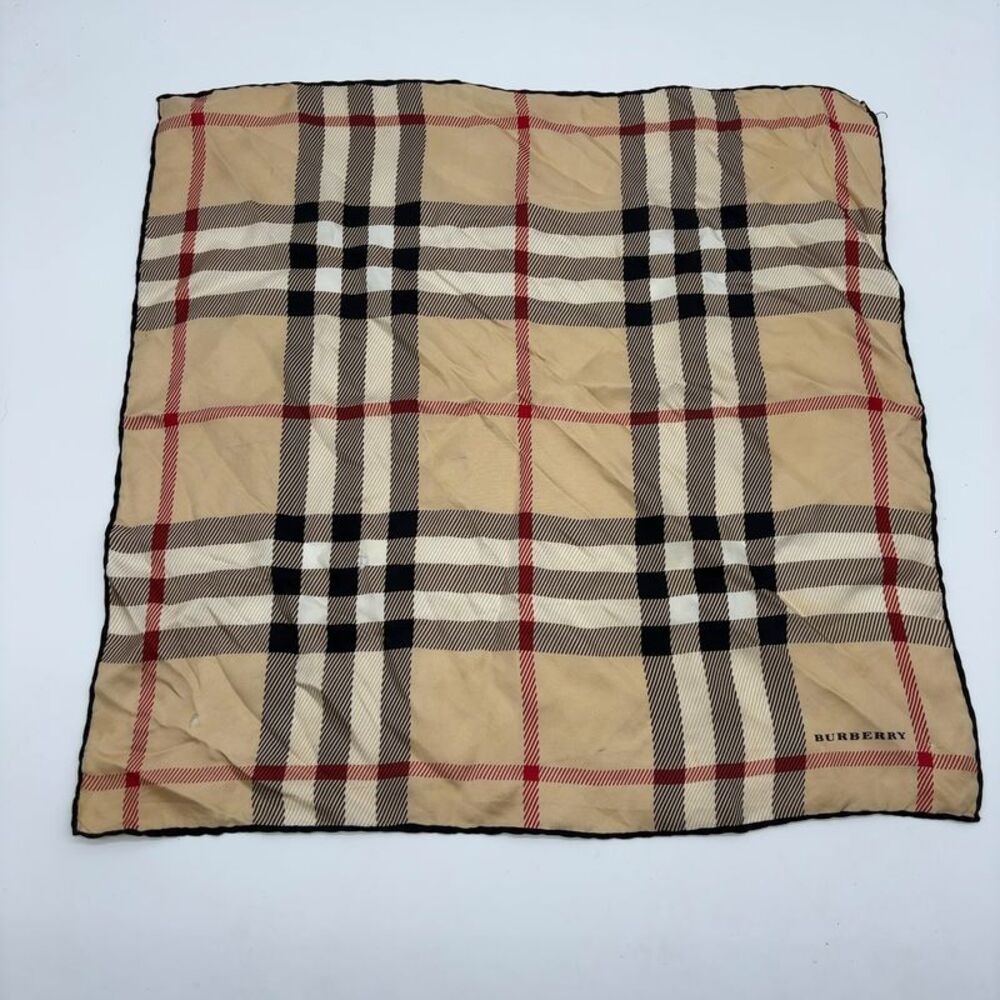 Burberry Black Tote with Checkered Scarf